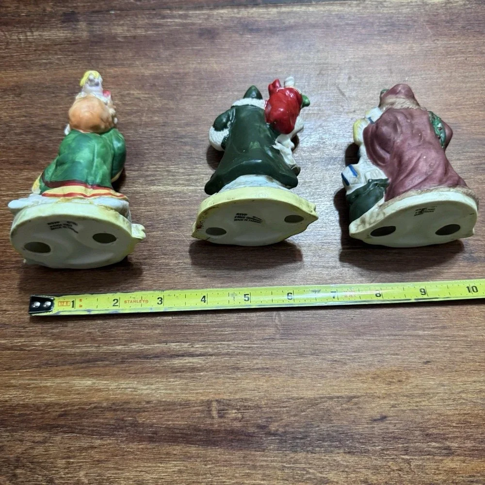 Vintage lot 3 Santas The Nations Figurines 1991 RSVP Germany Italy England 4.5